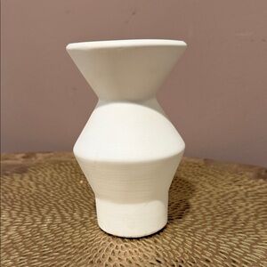 NEW, West Elm White Totem Vase